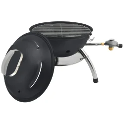 Transportabel Gasgrill �37 cm � Kompakt Gasgrill med Piezo T�nding og Regulator