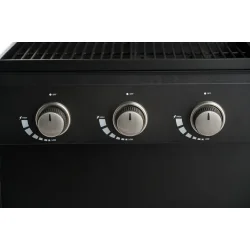 DANGRILL 3-Br�nder Gasgrill � Kraftfuld Gasgrill med Sideborde og Underskab
