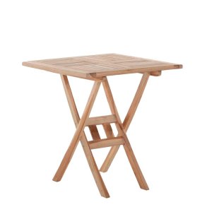 Mondena silver teak Cafbord str.  70x70 cm. foldebord - let at sl sammen og vejer nsten intet.