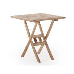 Silver teak Cafst med foldebord og 2 stk. klapstole med armln. Model Bali.