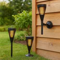 Solcelle fakkel 3-i-1, 69 cm