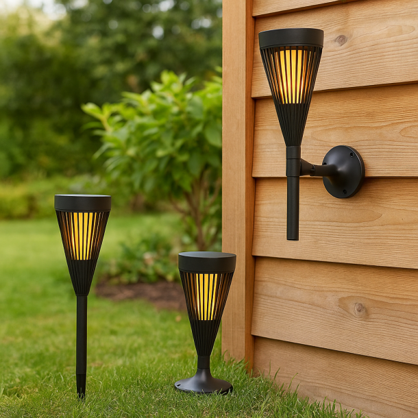 Solcelle fakkel 3-i-1, 69 cm