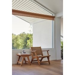 EYA stol i teaktr og interir papirgarn (garn af trmaterialer)