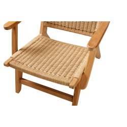 EYA stol i teaktr og interir papirgarn (garn af trmaterialer)