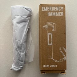 N�dhammer til Bilen med LED-Lys og Strop - Sikkerhed i N�dsituationer