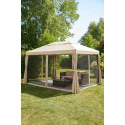 JULIO vandtt Pavillon Str. 3x4 meter - Elegance og Skygge til Din Have