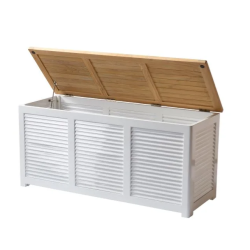 Hyndeboks i teak- og mahognitr + 100% vandtt overtrk til hyndeboks - KVALITETSPAKKE!!!