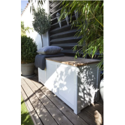 Hyndeboks i teak- og mahognitr + 100% vandtt overtrk til hyndeboks - KVALITETSPAKKE!!!