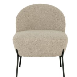 Merida lnestol i kunstigt lammeskind og sorte ben