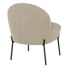 Merida lnestol i kunstigt lammeskind og sorte ben