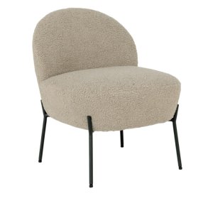 Merida lnestol i kunstigt lammeskind og sorte ben