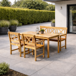 Sofiero haves�t i teak. MODERNE HAVEM�BELS�T I L�KKER KVALITET!!