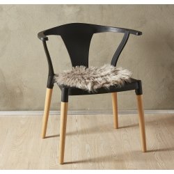 Sdehynde i poly/acryl imiteret lammeskind, 37 cm - Vlg farve