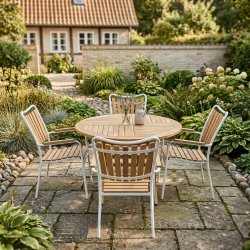 Mondeva haves�t til 4 personer - V�lg stolens farve