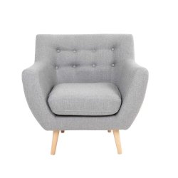 Monte lnestol i polyester med trben - vlg farve