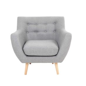 Monte lnestol i polyester med trben - vlg farve