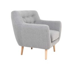 Monte lnestol i polyester med trben - vlg farve