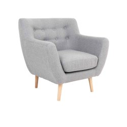 Monte lnestol i polyester med trben - vlg farve