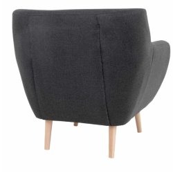 Monte lnestol i polyester med trben - vlg farve