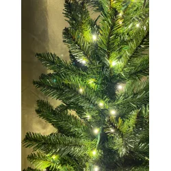 Juletr med LED lys i plastik med metalfod - Vlg strrelse