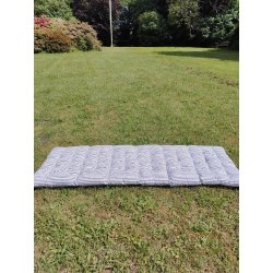 Praktisk rullemadras i behagelig bomuld til have, strand, leg, camping og pallembler 55x140 cm