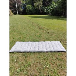 Praktisk rullemadras i behagelig bomuld til have, strand, leg, camping og pallembler 55x140 cm