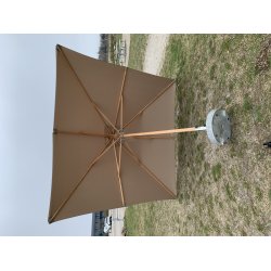 Parasoll str. 3x3 meter -  Vlj frg - Vattentt + Dug har UV30+ solskydd. Modell: Nice