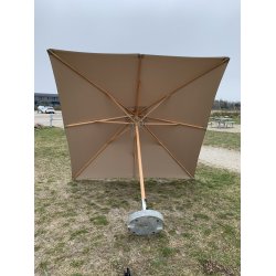 Parasoll str. 3x3 meter -  Vlj frg - Vattentt + Dug har UV30+ solskydd. Modell: Nice