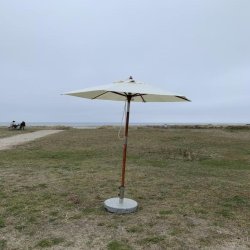 Parasoll - : 1,8 m. Vlj frg - Vattentt + Dug har UV30+ solskydd. Modell: Venedig