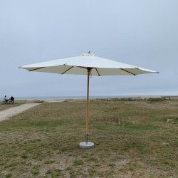 MEGA olefin Parasol  4,0 meter - Vandtt + Dug har UV50+ solbeskyttelse - Vlg farve. Model: Lazio
