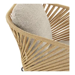 Loungest Nelly inkl. all-weater hynde. Findes i 2 farver. MODERNE LOUNGEST. PERFEKT TIL TERASSEN!!