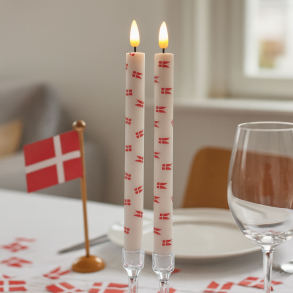 LED stagelys med flag - st af 2 stk.