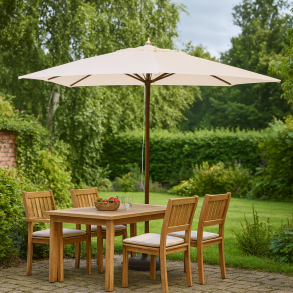 Olefin parasol Str. 3x3 M - Dug har UV50+ solbeskyttelse - Vlg farve. Model: Alicante