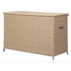100 % vandtt mega hyndeboks med hjul. UV-beskyttet polyrattan. str. 168x75 cm   - vlg farve