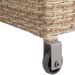 100 % vandtt mega hyndeboks med hjul. UV-beskyttet polyrattan. str. 168x75 cm   - vlg farve