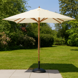 MEGA PARASOL! Str.  4x4m - + dug har UV50+ solbeskyttelse - Model: Houston