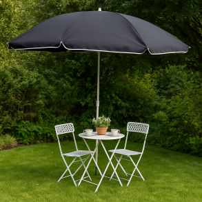 Agnes parasol I POLYESTER m. tilt - 200 x H190 cm - inklusiv overtrk! 