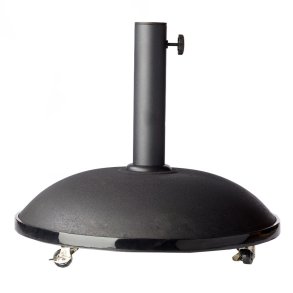 Landets letteste parasolfod at flytte rundt p, med 4 hjul. Model: Cinas Atlas - sort 35 kg. 