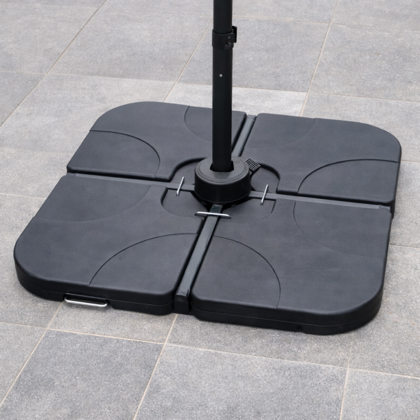 Underh�llsfritt parasollfotset med 4 delar och handtag - Modell: Elsa