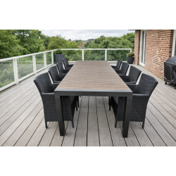 Peru familie s�t med 8 stk. Peru stabelstole - UV-beskyttet polyrattan