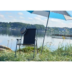 Foldbar Picnic stol i sort fra GROUW - PERFEKT PICNIC STOL TIL DINE UDENDRS SAMMENKOMSTER!!