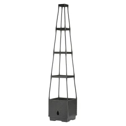 Selvvandende plante t�rn i plast - Justerbar h�jde - B25xD25xH129 cm