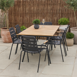 Havembelst i antracit og teak. MBELST TIL HAVE I KVALITETS MATERIALE!!!