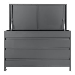 Underhllsfri kuddlda i aluminium - Vderbestndig - Modell: Chase - Gr - Vlj storlek