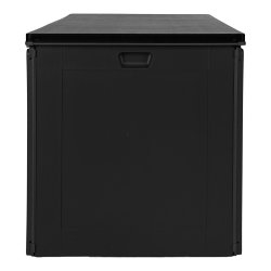 Underhllsfri Kuddlda i Svart plast - Vderbestndig - Modell: Cicina - Vlj storlek