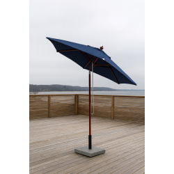 Parasol m/ Tilt - : 2,5 m. Vlg farve - Vandtt + Dug har UV30+ solbeskyttelse. Model: Geneve