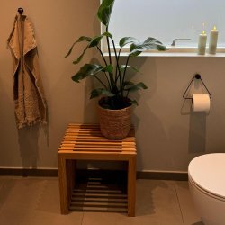 Ribbpall / Sidobord - Teak