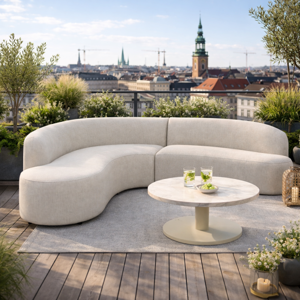 Moderne sofas�t i quick dry foam!! RIMINI sofa og solara bord - SOFAS�T I EN FREMRAGENDE KVALITET!!!