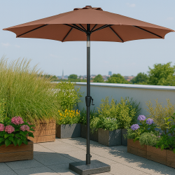 Parasol med krank og tilt str.  3 M.  - Model: Felix - Vlg farven p stoffet