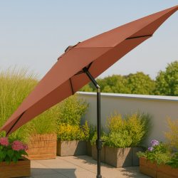 Parasol med krank og tilt str.  3 M.  - Model: Felix - Vlg farven p stoffet